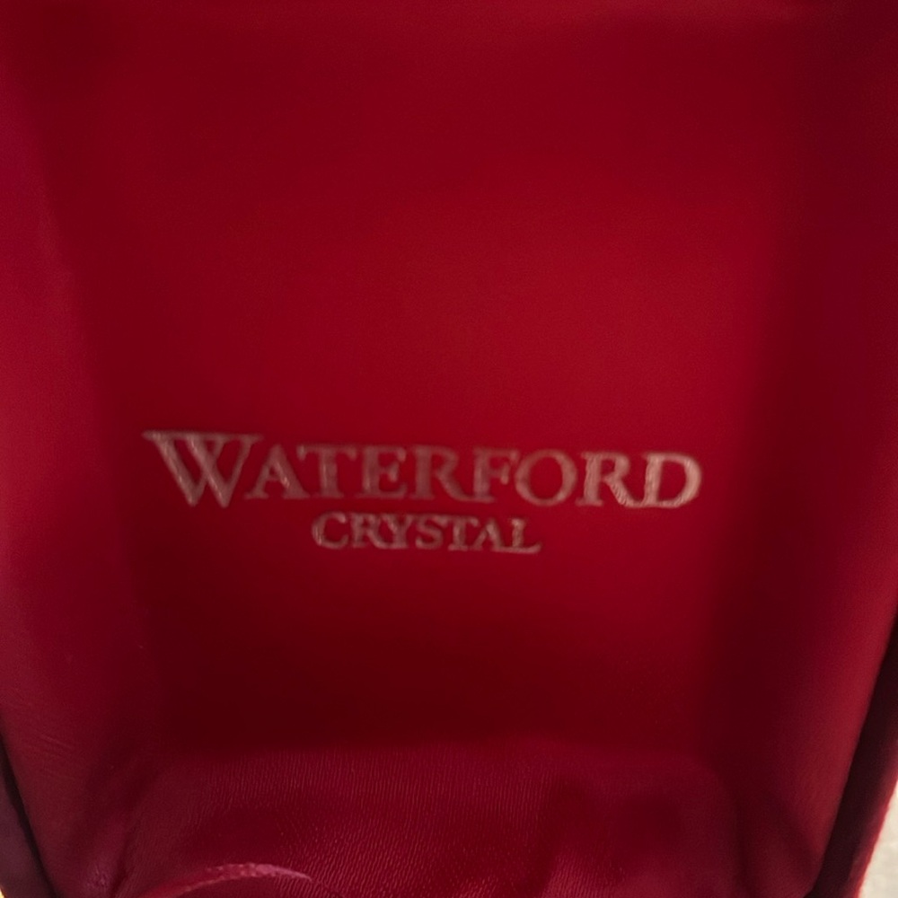 Waterford Crystal Santa Claus comes w dust bag, Waterford Crystal keepsake box
